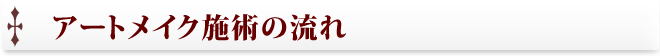 アートメイク施術の流れ